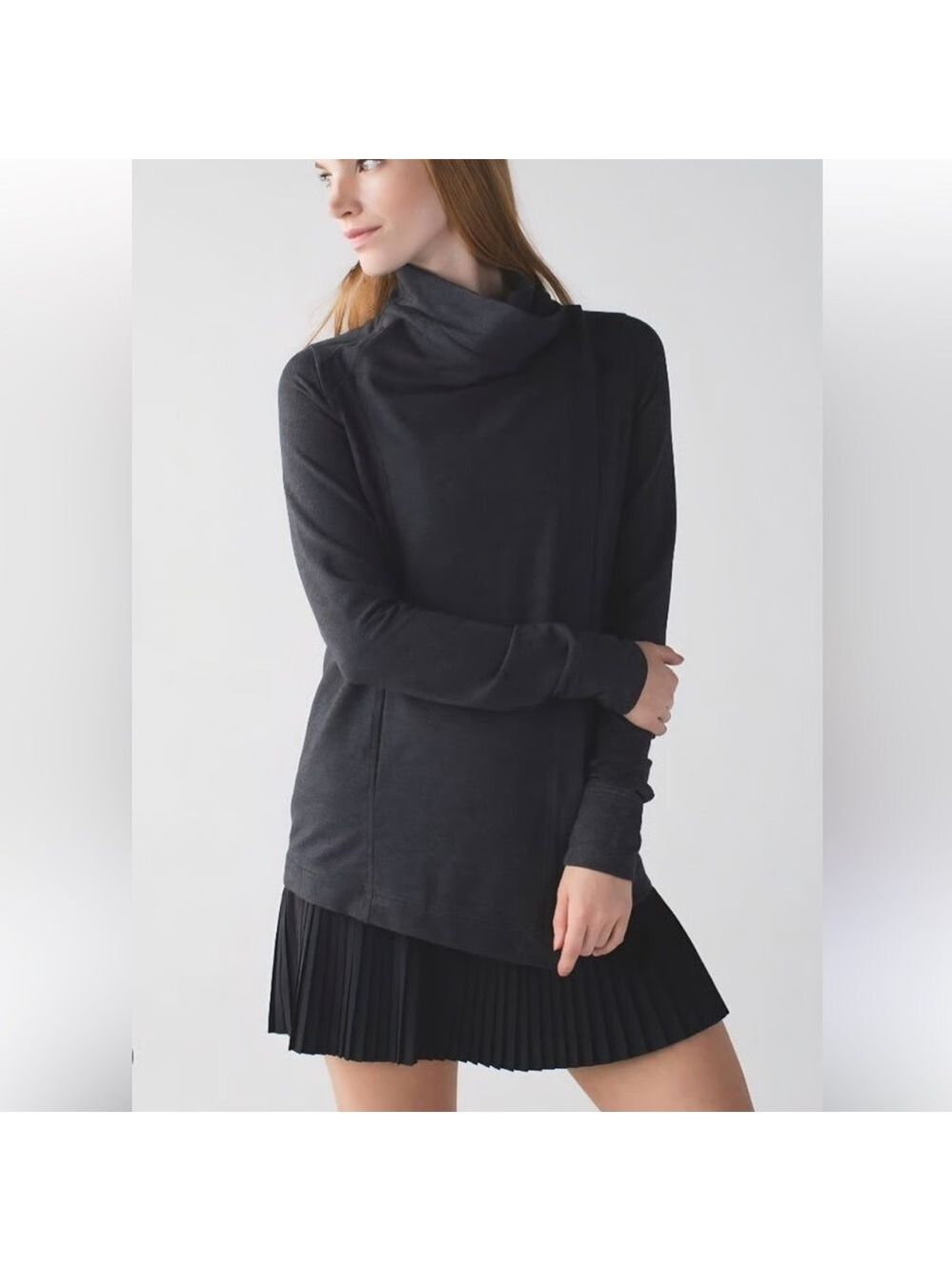 Lululemon athletica coast wrap jacket charcoal gray Sz 6